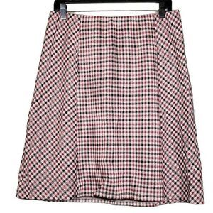 J. Jill Plaid A-line Midi Skirt Sz S